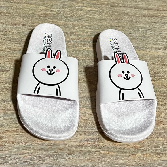 Sketchers plush foam line Friends slides - Picture 7 of 11